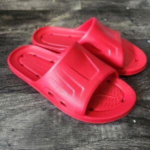 Kids Red Slide Sandals - Lightweight Comfort